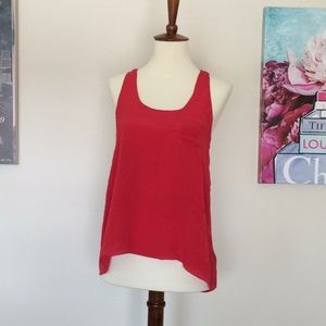 Blouse no sleeve silk